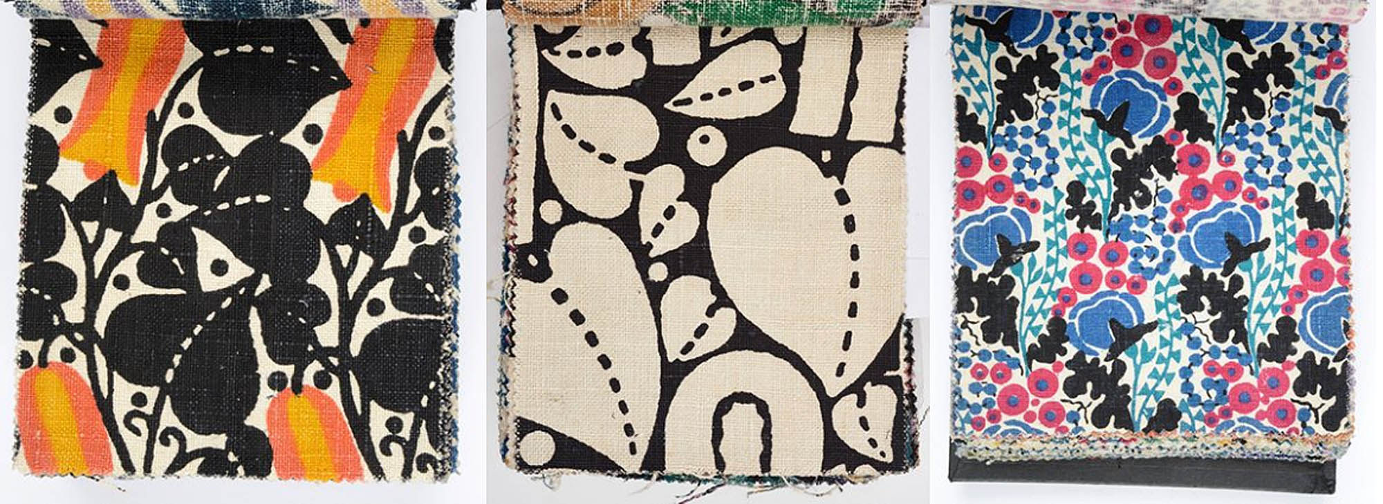 Fabric samples from Wiener Werkstatte © MAK Museum in Vienna