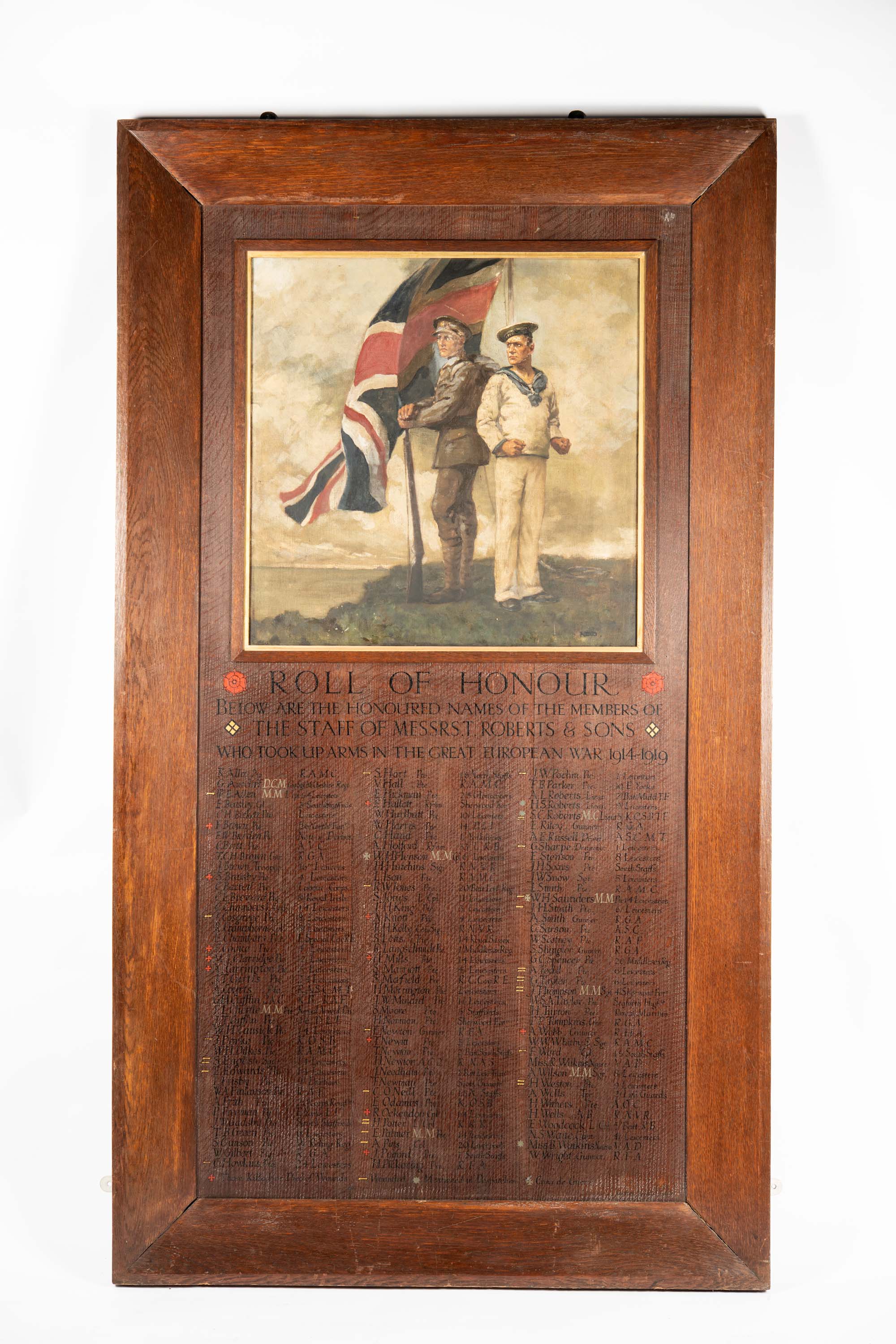 Portland Shoe Company WWI Roll of Honour