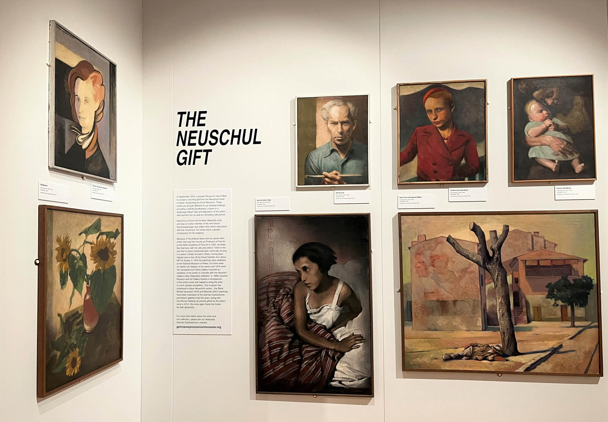 The seven gifted artworks are now on display in the German Expressionist Gallery