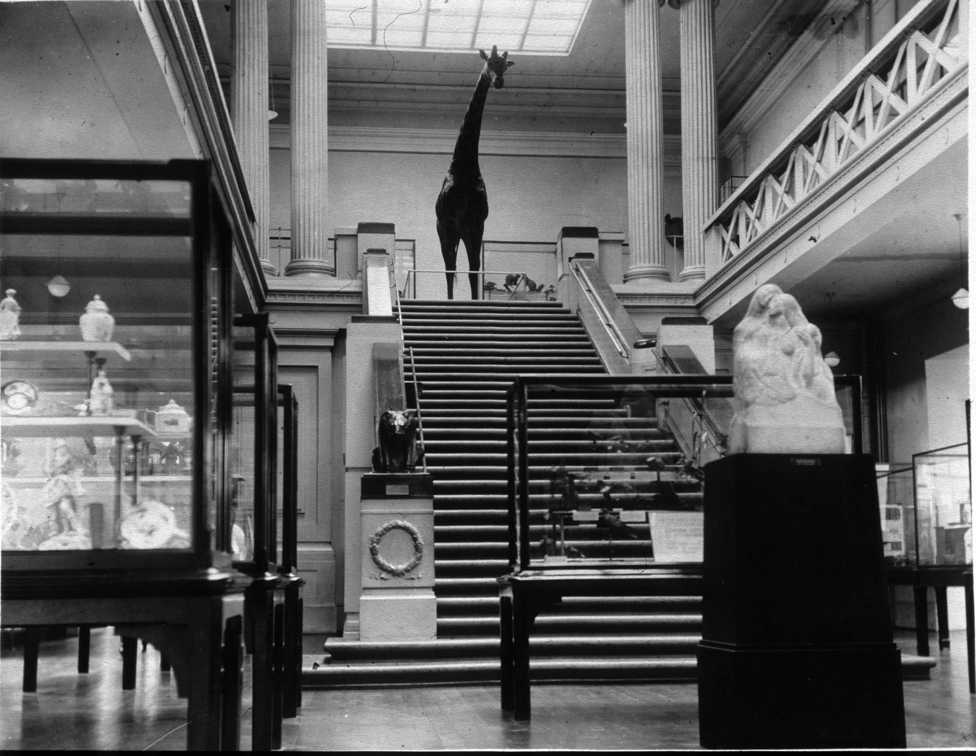 George at the top of the staircase in 1926.